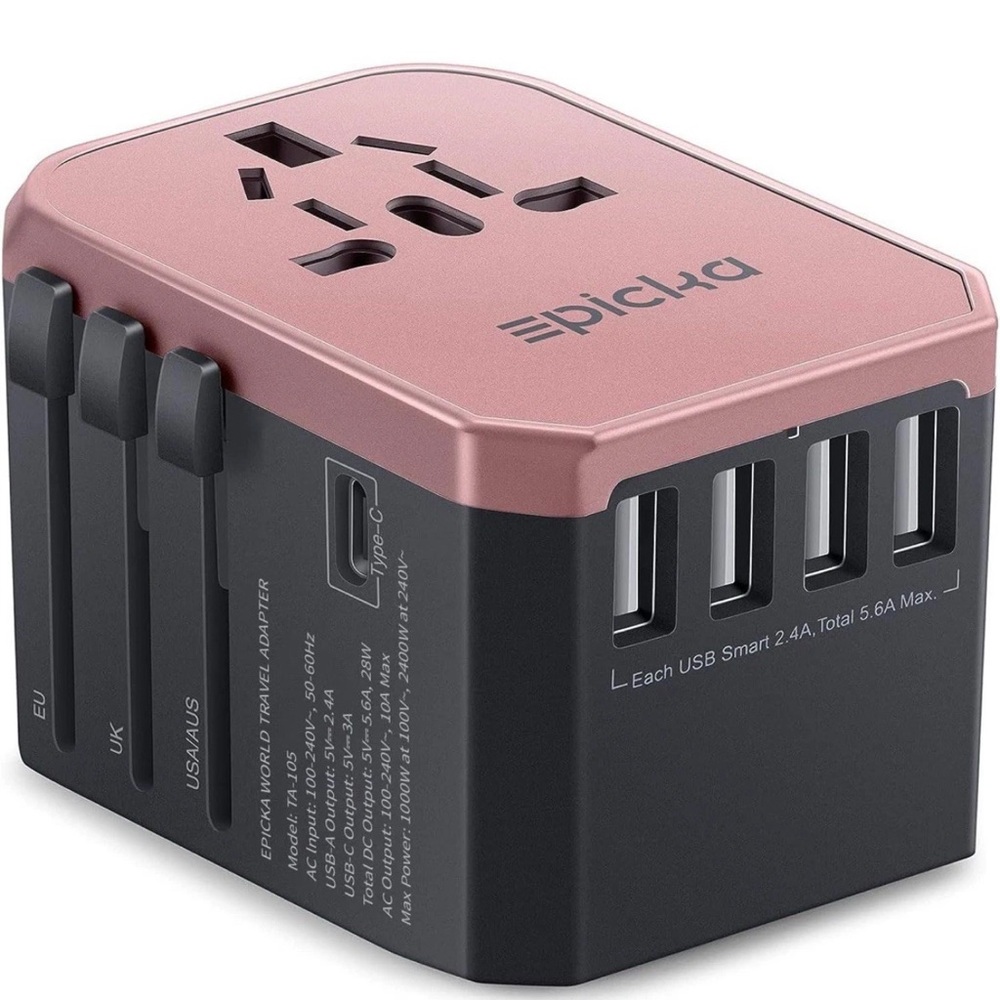 Universal Travel Adapter, European Travel Plug Adapter - International Power Ada